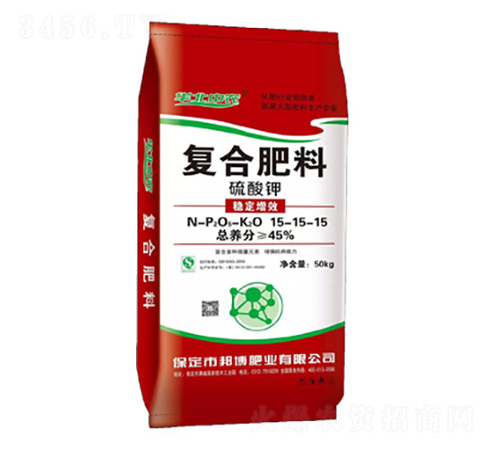 硫酸鉀穩定增效復合肥料15-15-15-邦博肥業