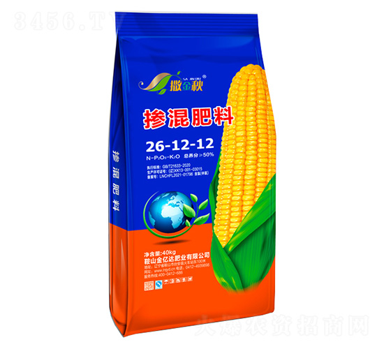 玉米專用摻混肥料26-12-12-撒金秋-金億達肥業