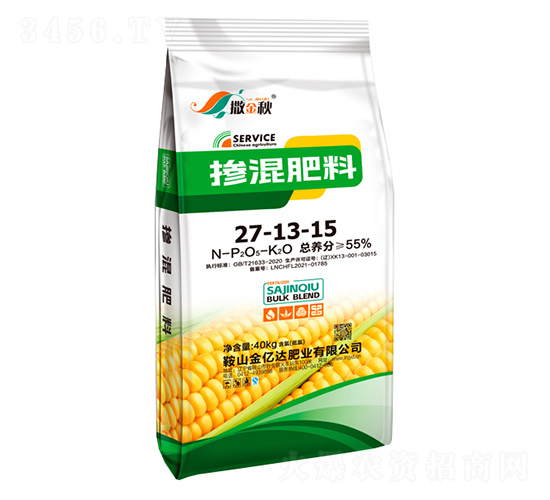 玉米專用摻混肥料27-13-15-撒金秋-金億達肥業