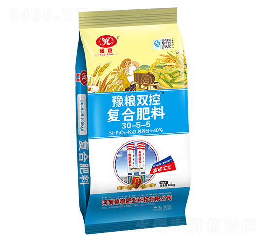 40kg高塔氯化鉀復合肥料30-5-5-豫糧肥業