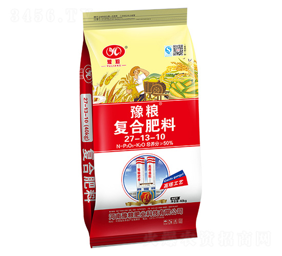40kg高塔氯化鉀復合肥料27-13-10-豫糧肥業