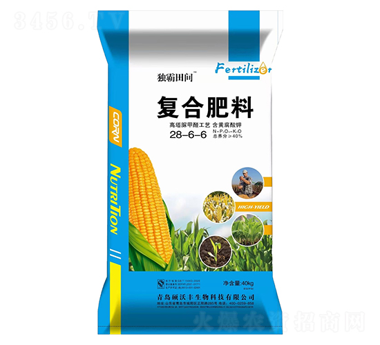 高塔脲甲醛工藝含黃腐酸鉀復(fù)合肥料28-6-6-獨霸田間-碩沃豐