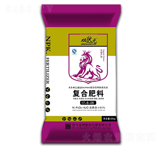 雙螯合復合肥料17-8-26-根狀元-金網(wǎng)聯(lián)