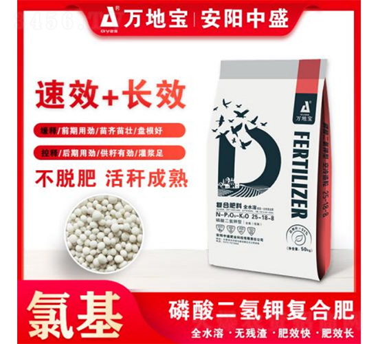 玉米復合肥高產肥料25-18-8-萬地寶-安陽中盛