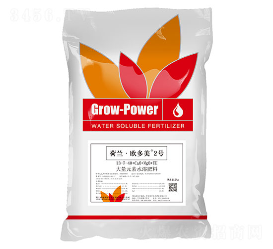 荷蘭·歐多美2號大量元素水溶肥料13-7-40+CaO+MgO+TE-佳禾宜農