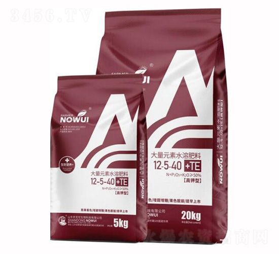 高鉀型大量元素水溶肥料12-5-40+TE-農無憂