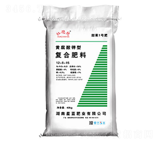 黃腐酸鉀熊復合肥料12-8-15-紅艷艷-星藍肥業