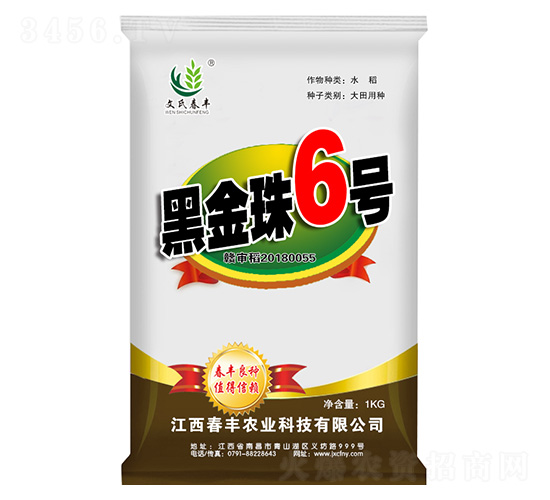 水稻種子-黑金珠6號-春豐農業(yè)