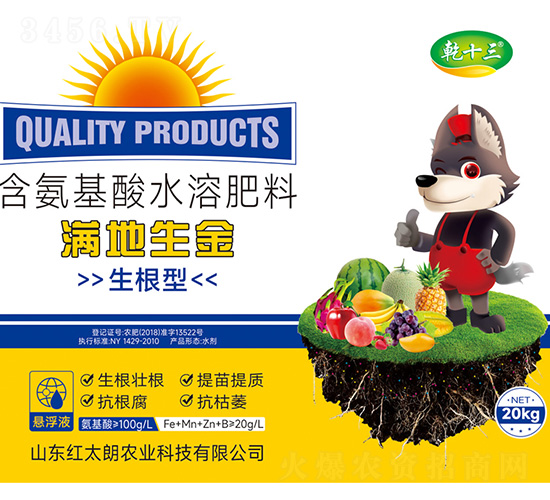 滿地生金-生根型含氨基酸水溶肥料20kg-乾十三-紅太朗農業