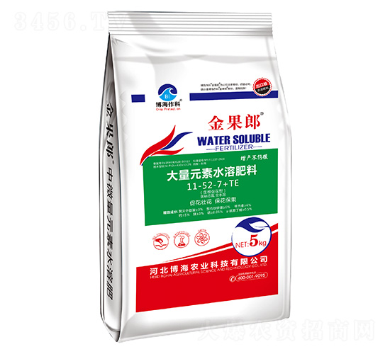 生根促花型大量元素水溶肥料11-52-7+TE-金果郎-博海作科
