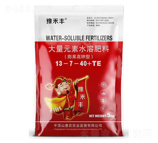 膨果高鉀型大量元素水溶肥料13-7-40+TE-豫禾豐-惠農農業