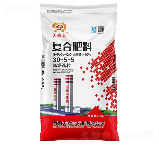 高塔造粒復合肥料30-5-5-天喜豐