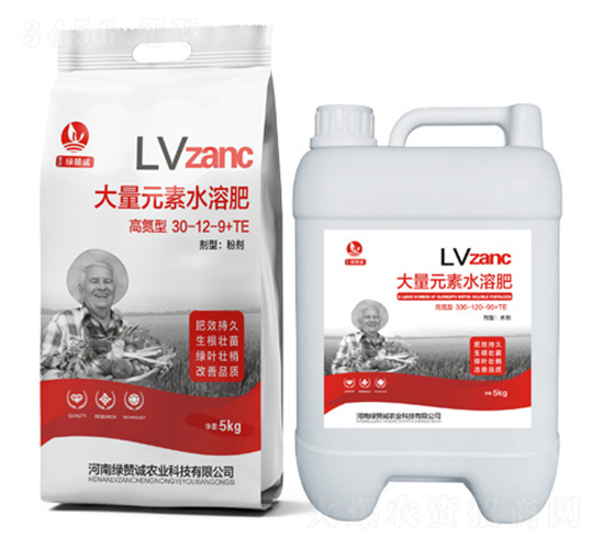 高氮型大量元素水溶肥30-12-9+TE-綠贊誠農業