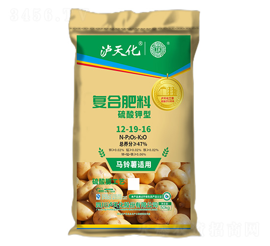 馬鈴薯適用復合肥料12-19-16-工農-瀘天化