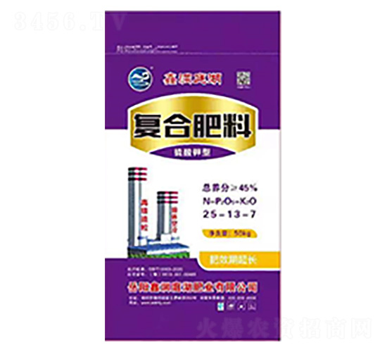 硫酸鉀型復合肥料25-13-7-鑫洞庭湖肥業