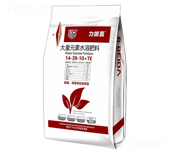 寡糖海藻增效高磷型大量元素水溶肥料14-39-10+TE-力拔喜-瑞倍達