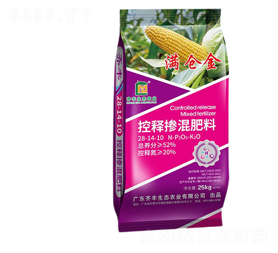 控釋摻混肥料28-14-10-滿倉金-齊豐農業