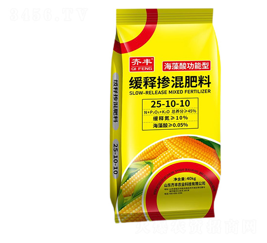 海藻酸功能型緩釋摻混肥料25-10-10-齊豐農業