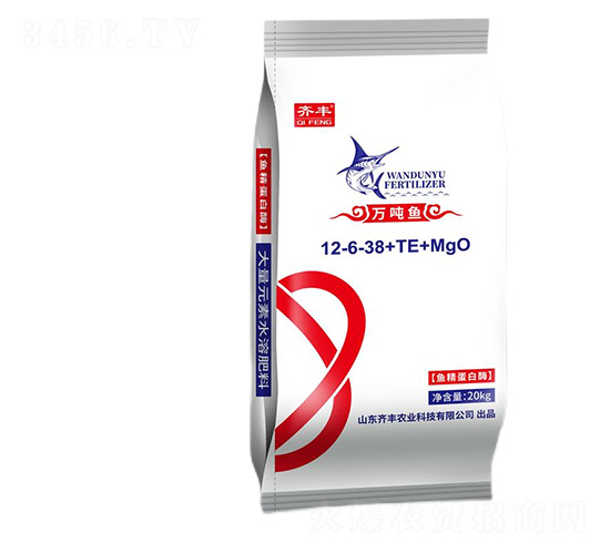 魚(yú)精蛋白酶大量元素水溶肥12-6-38+TE+MgO-萬(wàn)噸魚(yú)-齊豐農(nóng)業(yè)