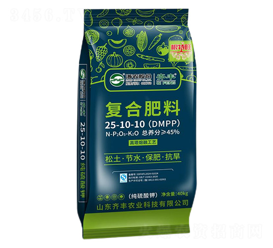 高塔熔融純硫酸鉀復合肥料25-10-10-根特旺-齊豐農業