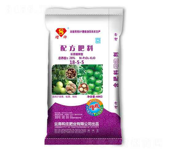 板栗堅果專用長效緩釋型配方肥料18-5-5-增神-和莊肥業