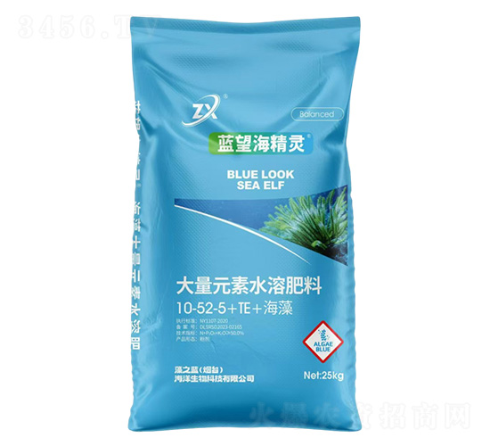 大量元素水溶肥料10-52-5+TE+海藻-藍望海精靈-藻之藍