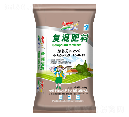 復混肥料10-0-15（灰）-龍潤豐