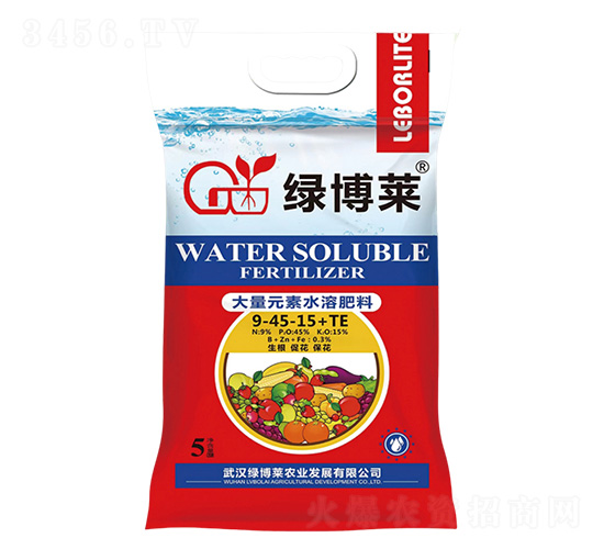 大量元素水溶肥料9-45-15+TE-綠博萊