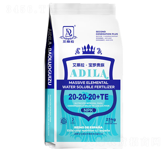 大量元素水溶肥料20-20-20+TE-艾蒂拉·寶羅貴族