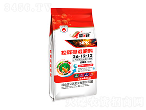 控釋摻混肥26-12-12-撒金秋-金億達肥業