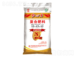 40kg純硫酸鉀復合肥料17-17-17+7S-紅四方