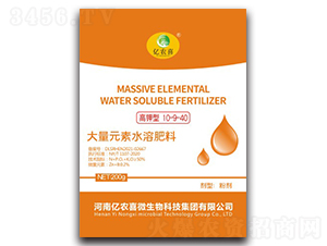 高鉀型大量元素水溶肥料10-9-40-億農喜