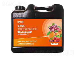 膨果著色增糖型大量元素水溶肥料00-500-600+TE-免耕寶VI-唯沃-雅光農業
